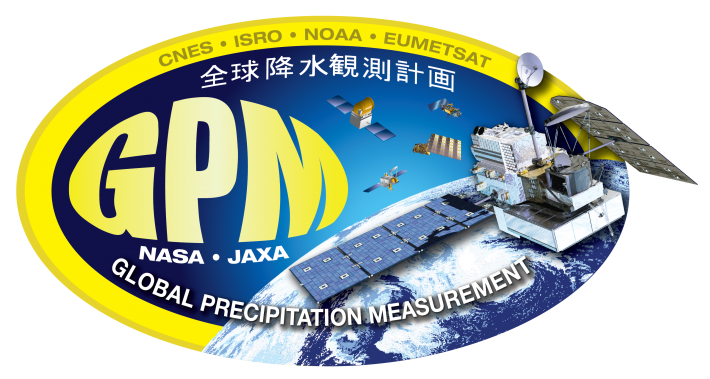 Graphic decal for the Global Precipitation Measurement Mission.