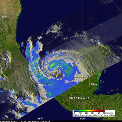 TRMM image of Ernesto